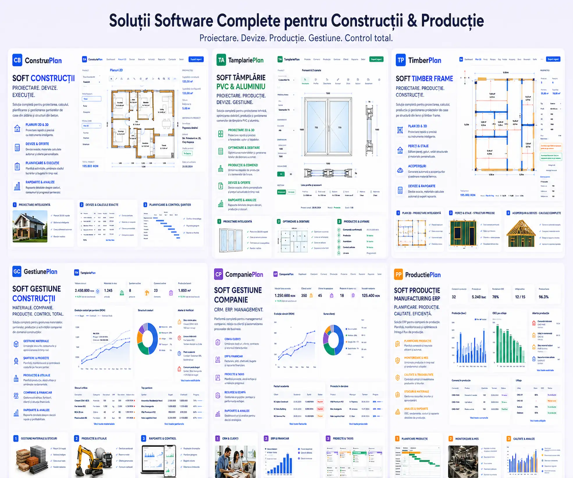 Free software pentru case lemn, constructii, tamplarie pvc si gestiune companie